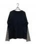 Srry babe (ソリー・ベイブ) レイヤードカットソー ブラック サイズ:XL：4000円