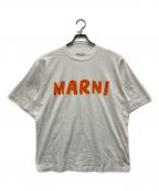 MARNIマルニ）の古着「レタリングプリント オーバーサイズTシャツ」｜ホワイト