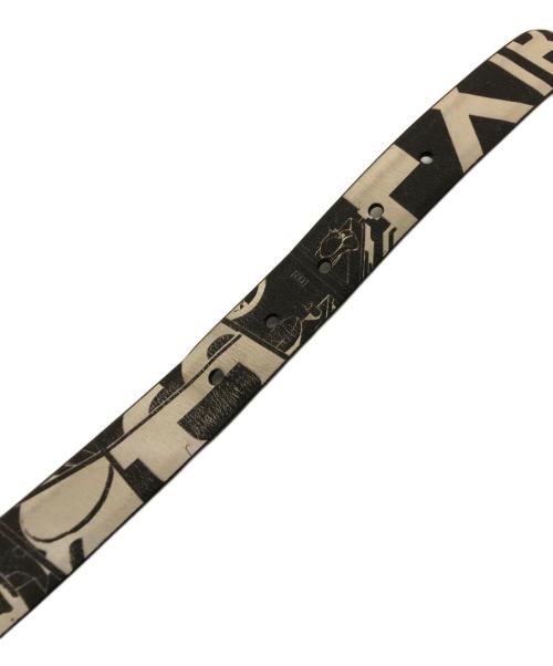 PRADA（プラダ）PRADA (プラダ) ナローレザーベルト ブラックの古着・服飾アイテム