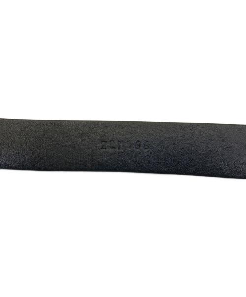 PRADA（プラダ）PRADA (プラダ) ナローレザーベルト ブラックの古着・服飾アイテム