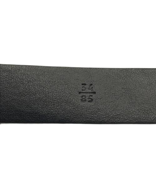 PRADA（プラダ）PRADA (プラダ) ナローレザーベルト ブラックの古着・服飾アイテム