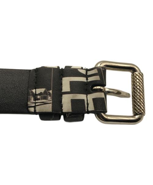 PRADA（プラダ）PRADA (プラダ) ナローレザーベルト ブラックの古着・服飾アイテム