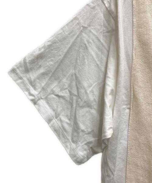 RISMAT by Y's（リスマットバイワイズ）RISMAT by Y's (リスマットバイワイズ) ニット切替カットソー ホワイト サイズ:2の古着・服飾アイテム