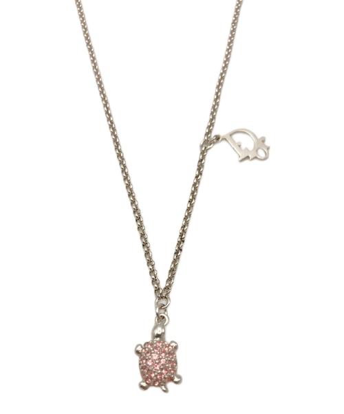 Christian Dior（クリスチャン ディオール）Christian Dior (クリスチャン ディオール) タートルチャームネックレス シルバーの古着・服飾アイテム