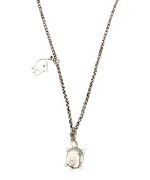 Christian Dior（クリスチャン ディオール）Christian Dior (クリスチャン ディオール) タートルチャームネックレス シルバーの古着・服飾アイテム