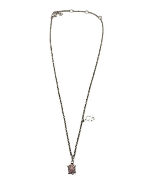 Christian Dior（クリスチャン ディオール）Christian Dior (クリスチャン ディオール) タートルチャームネックレス シルバーの古着・服飾アイテム