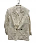 SOSHIOTSUKIソウシ オオツキ）の古着「INTERLINING POCKET 2B DOUBLE BREASTED JACKET」｜ホワイト