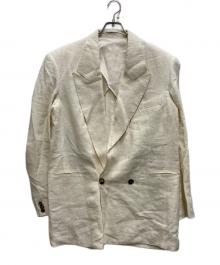 SOSHIOTSUKI（ソウシ オオツキ）の古着「INTERLINING POCKET 2B DOUBLE BREASTED JACKET」｜ホワイト