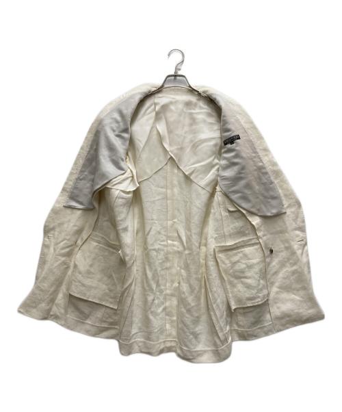 SOSHIOTSUKI（ソウシ オオツキ）SOSHIOTSUKI (ソウシ オオツキ) INTERLINING POCKET 2B DOUBLE BREASTED JACKET ホワイト サイズ:46の古着・服飾アイテム