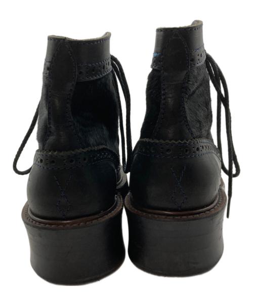 DERIVE（ディライブ）DERIVE (ディライブ) ウイングチップレースアップブーツ ブラック サイズ:表記無しの古着・服飾アイテム