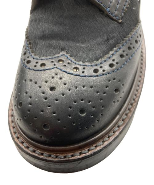 DERIVE（ディライブ）DERIVE (ディライブ) ウイングチップレースアップブーツ ブラック サイズ:表記無しの古着・服飾アイテム