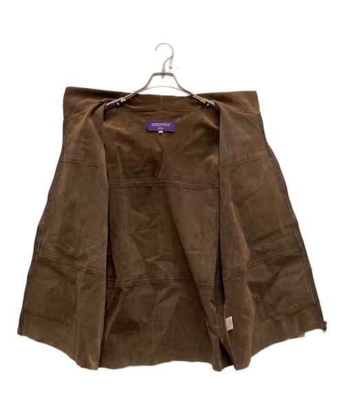 NEPENTHES（ネペンテス）NEPENTHES (ネペンテス) ピッグスキンフーデットジャケット ブラウン サイズ:Ⅼの古着・服飾アイテム