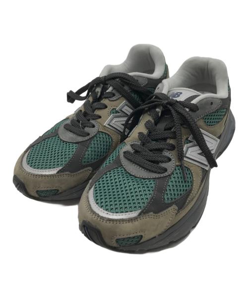 NEW BALANCE（ニューバランス）NEW BALANCE (ニューバランス) スニーカー カーキ×グリーン サイズ:US 9の古着・服飾アイテム