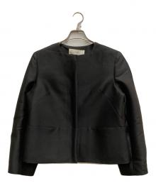 CYCLAS（シクラス）の古着「ウールシルクノーカラージャケット」｜ブラック
