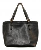 SLOWスロウ）の古着「レザートートバッグ」｜ブラック