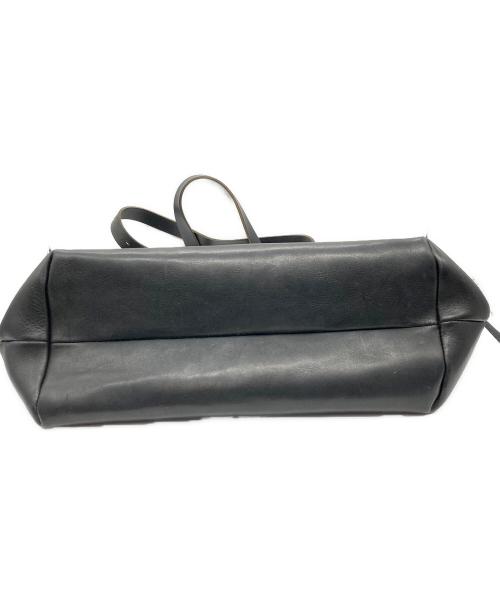 SLOW（スロウ）SLOW (スロウ) レザートートバッグ ブラックの古着・服飾アイテム