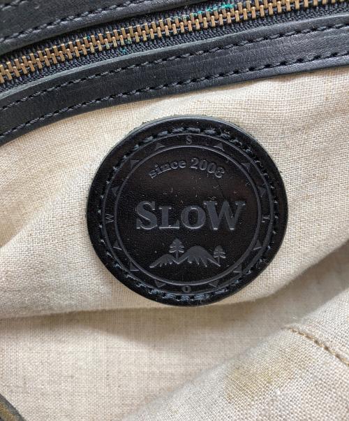 SLOW（スロウ）SLOW (スロウ) レザートートバッグ ブラックの古着・服飾アイテム