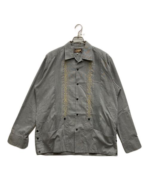 ESTRELLASTANDARD（エストレアスタンダード）ESTRELLASTANDARD (エストレアスタンダード) キューバシャツ グレー サイズ:42の古着・服飾アイテム