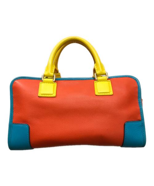 LOEWE（ロエベ）LOEWE (ロエベ) アナグラムトートバッグ/アマソナ28 オレンジ×ブルーの古着・服飾アイテム