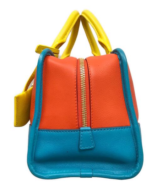 LOEWE（ロエベ）LOEWE (ロエベ) アナグラムトートバッグ/アマソナ28 オレンジ×ブルーの古着・服飾アイテム