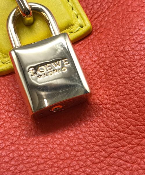 LOEWE（ロエベ）LOEWE (ロエベ) アナグラムトートバッグ/アマソナ28 オレンジ×ブルーの古着・服飾アイテム