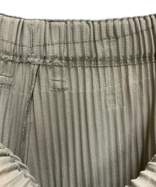 HOMME PLISSE ISSEY MIYAKE（オム プリッセ イッセイ ミヤケ）HOMME PLISSE ISSEY MIYAKE (オム プリッセ イッセイ ミヤケ) プリーツ ワイド ストレート パンツ グレー サイズ:1の古着・服飾アイテム