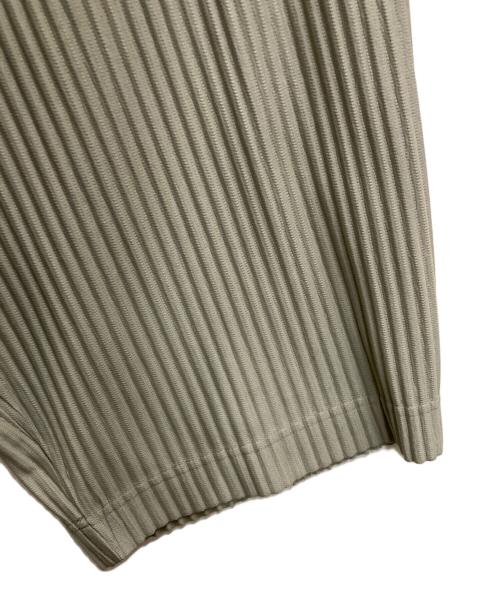 HOMME PLISSE ISSEY MIYAKE（オム プリッセ イッセイ ミヤケ）HOMME PLISSE ISSEY MIYAKE (オム プリッセ イッセイ ミヤケ) プリーツ ワイド ストレート パンツ グレー サイズ:1の古着・服飾アイテム