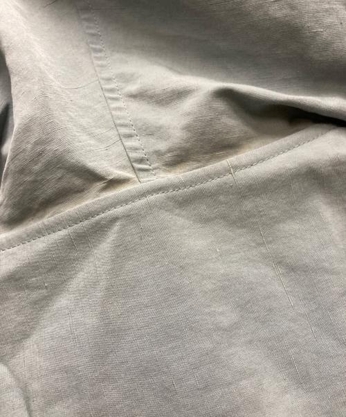 JIL SANDER+（ジルサンダープラス）JIL SANDER+ (ジルサンダープラス) コットンリネン フーデッド コート ブルー サイズ:46の古着・服飾アイテム