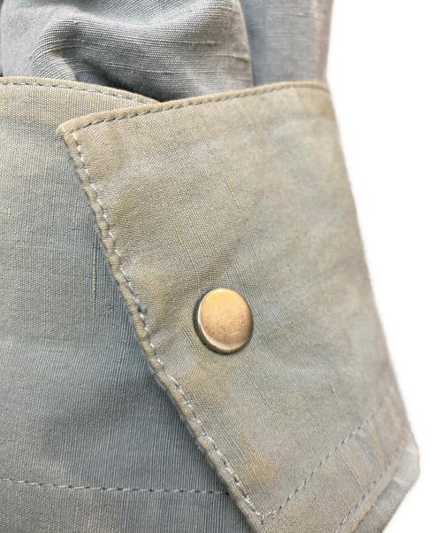 JIL SANDER+（ジルサンダープラス）JIL SANDER+ (ジルサンダープラス) コットンリネン フーデッド コート ブルー サイズ:46の古着・服飾アイテム