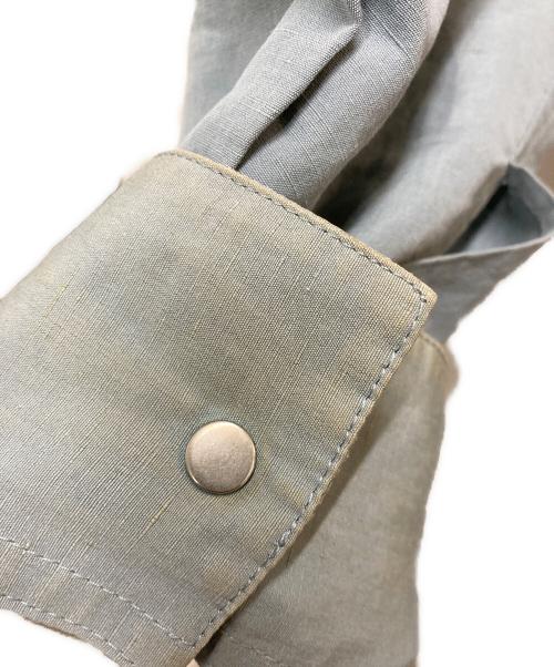 JIL SANDER+（ジルサンダープラス）JIL SANDER+ (ジルサンダープラス) コットンリネン フーデッド コート ブルー サイズ:46の古着・服飾アイテム