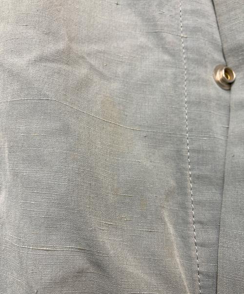 JIL SANDER+（ジルサンダープラス）JIL SANDER+ (ジルサンダープラス) コットンリネン フーデッド コート ブルー サイズ:46の古着・服飾アイテム