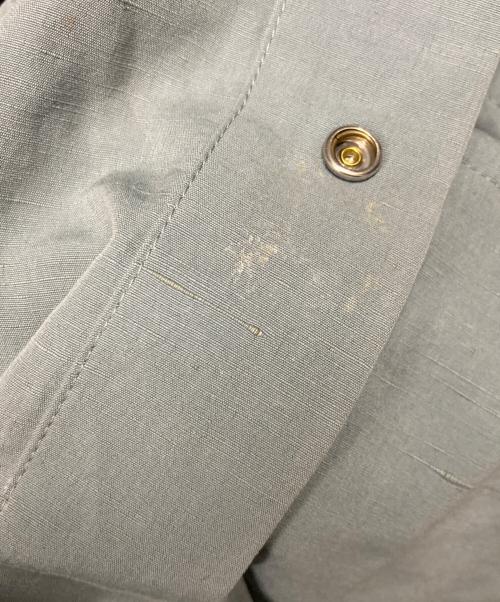 JIL SANDER+（ジルサンダープラス）JIL SANDER+ (ジルサンダープラス) コットンリネン フーデッド コート ブルー サイズ:46の古着・服飾アイテム