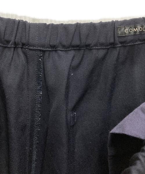 COMOLI（コモリ）COMOLI (コモリ) ウールギャバドローストリングパンツ ネイビー サイズ:3の古着・服飾アイテム