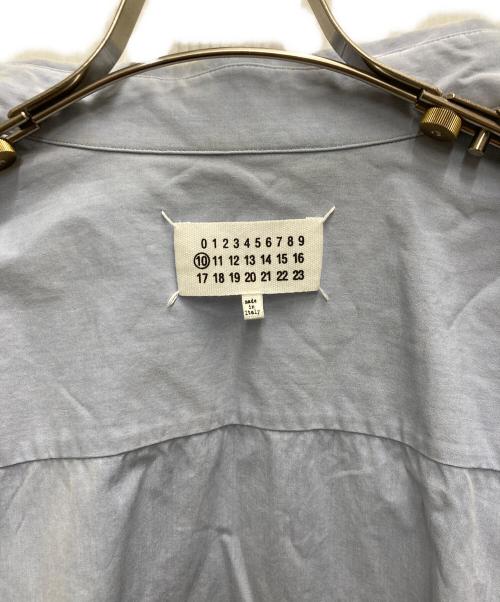 Maison Margiela（メゾンマルジェラ）Maison Margiela (メゾンマルジェラ) オーバーサイズ ボタンダウンシャツ ブルー サイズ:39の古着・服飾アイテム