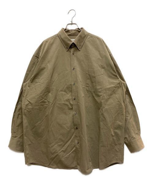 Maison Margiela（メゾンマルジェラ）Maison Margiela (メゾンマルジェラ) plain over shirt ベージュ サイズ:38の古着・服飾アイテム