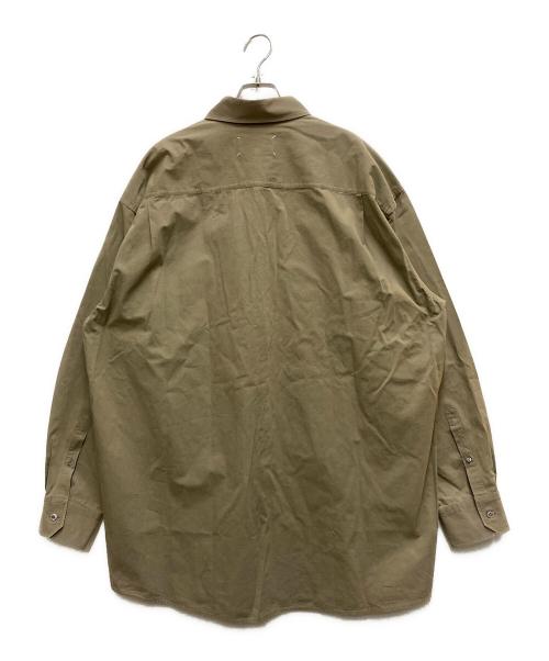 Maison Margiela（メゾンマルジェラ）Maison Margiela (メゾンマルジェラ) plain over shirt ベージュ サイズ:38の古着・服飾アイテム