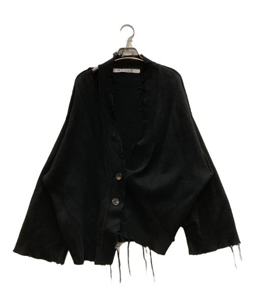 PERVERZE（パーバーズ）PERVERZE (パーバーズ) LOOSE KNIT CARDIGAN ブラック サイズ:freeの古着・服飾アイテム