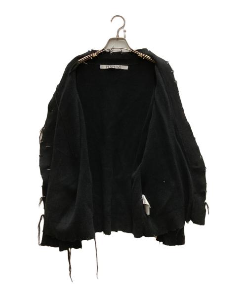PERVERZE（パーバーズ）PERVERZE (パーバーズ) LOOSE KNIT CARDIGAN ブラック サイズ:freeの古着・服飾アイテム
