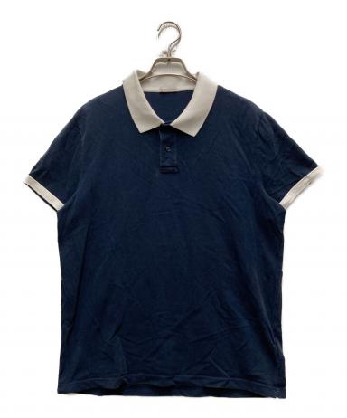 中古・古着通販】MONCLER (モンクレール) ポロシャツ ネイビー サイズ