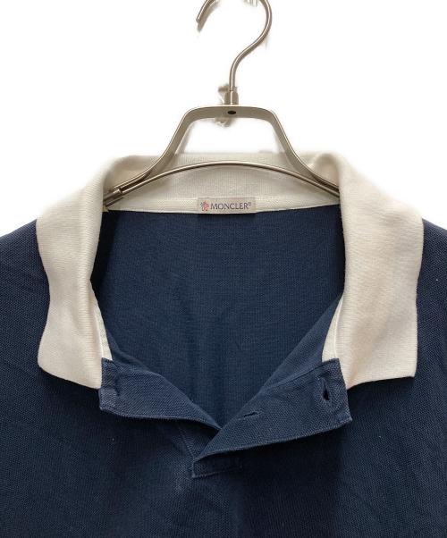 MONCLER（モンクレール）MONCLER (モンクレール) ポロシャツ ネイビー サイズ:XLの古着・服飾アイテム