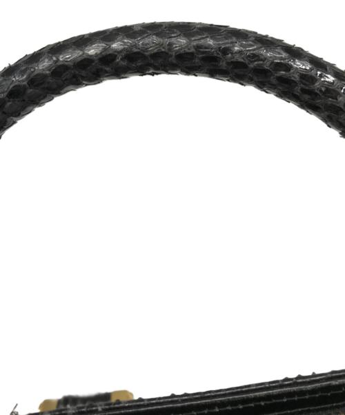 GIANNI VERSACE（ジャンニ・ヴェルサーチ）GIANNI VERSACE (ジャンニ・ヴェルサーチ) サンバースト クロコハンドバッグ ブラックの古着・服飾アイテム