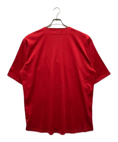 MLB（エムエルビー）MLB (エムエルビー) ベースボールシャツ レッド サイズ:Mの古着・服飾アイテム