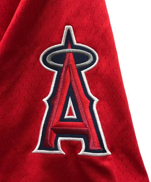 MLB（エムエルビー）MLB (エムエルビー) ベースボールシャツ レッド サイズ:Mの古着・服飾アイテム