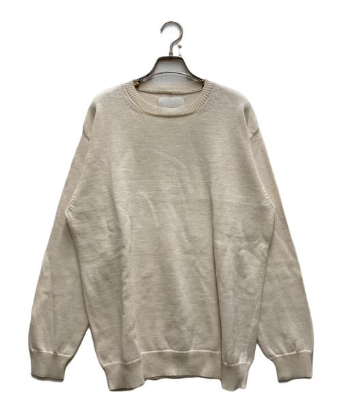 nanamica（ナナミカ）nanamica (ナナミカ) 7G CREW NECK SWEATER ベージュ サイズ:Ⅿの古着・服飾アイテム