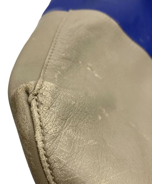 CELINE（セリーヌ）CELINE (セリーヌ) ホリゾンタルカバ バイカラートートバッグ ブルー×グレーの古着・服飾アイテム