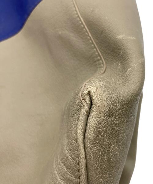 CELINE（セリーヌ）CELINE (セリーヌ) ホリゾンタルカバ バイカラートートバッグ ブルー×グレーの古着・服飾アイテム