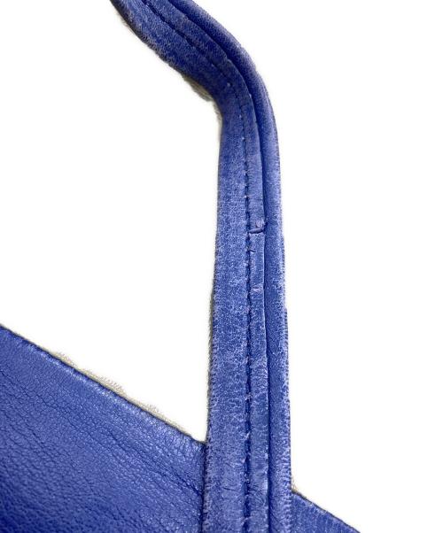 CELINE（セリーヌ）CELINE (セリーヌ) ホリゾンタルカバ バイカラートートバッグ ブルー×グレーの古着・服飾アイテム