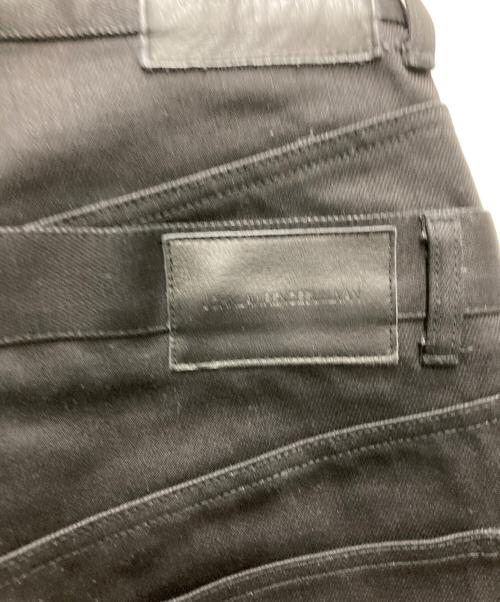 JOHN LAWRENCE SULLIVAN（ジョン ローレンス サリバン）JOHN LAWRENCE SULLIVAN (ジョン ローレンス サリバン) RIGID DENIM DOUBLE STACKED PANTS ブラック サイズ:46の古着・服飾アイテム