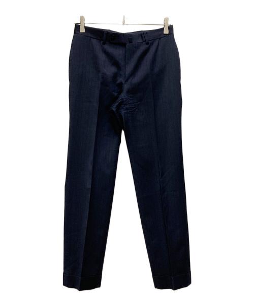 BEAMS F（ビームスエフ）BEAMS F (ビームスエフ) ストライプ 2B テーラードジャケット スラックス ネイビー サイズ:42の古着・服飾アイテム