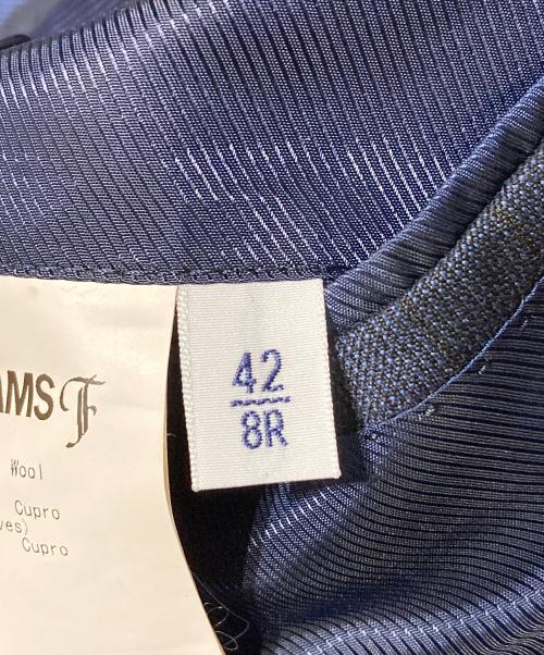 BEAMS F（ビームスエフ）BEAMS F (ビームスエフ) ストライプ 2B テーラードジャケット スラックス ネイビー サイズ:42の古着・服飾アイテム